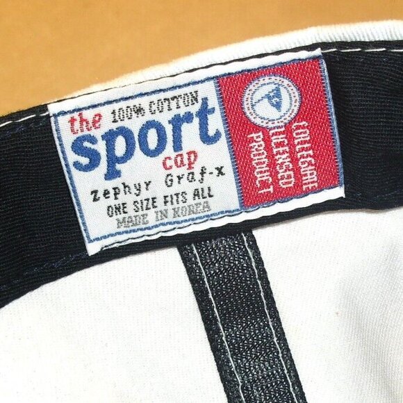 Hawaii Rainbow Warriors Vintage 90s Mens Zephyr White Snapback hat cap Ncaa - Picture 3 of 4